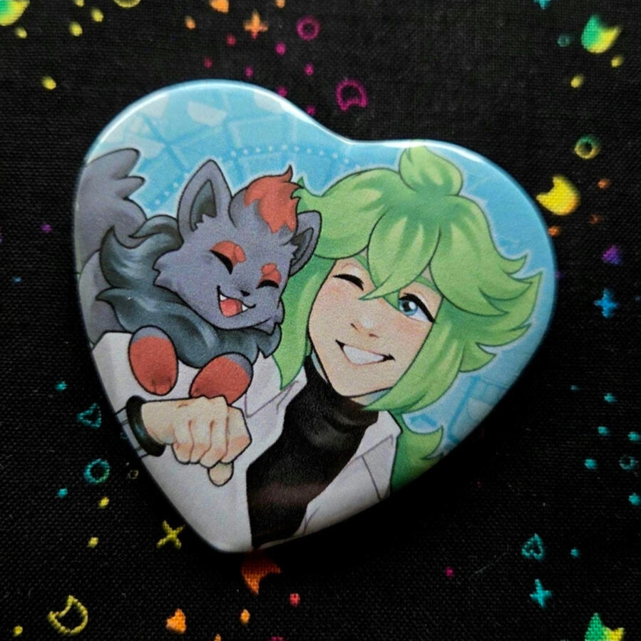 ♡ Shaped Pinback Button