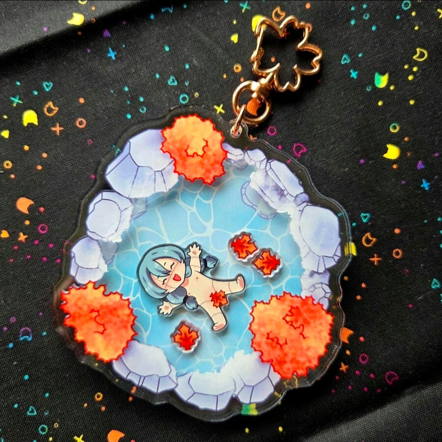 Acrylic Shaker Keychain